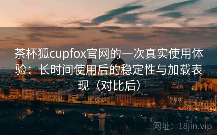 茶杯狐cupfox官网的一次真实使用体验：长时间使用后的稳定性与加载表现（对比后）
