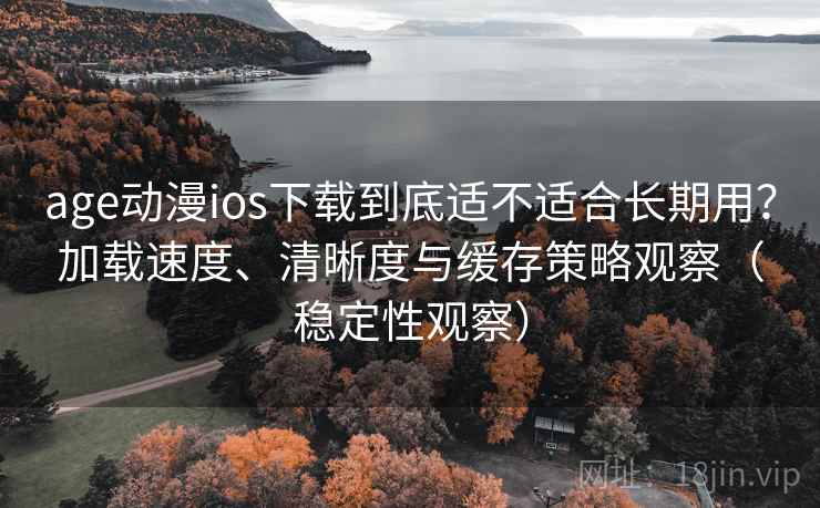 age动漫ios下载到底适不适合长期用？加载速度、清晰度与缓存策略观察（稳定性观察）
