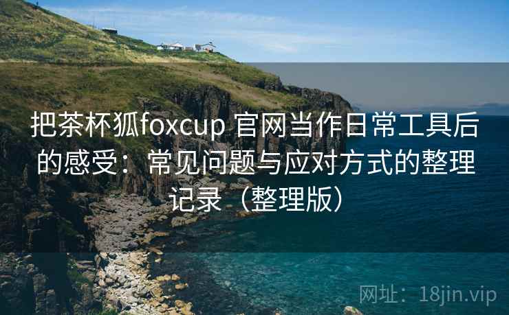 把茶杯狐foxcup 官网当作日常工具后的感受：常见问题与应对方式的整理记录（整理版）