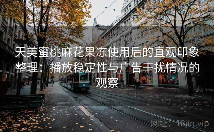 天美蜜桃麻花果冻使用后的直观印象整理：播放稳定性与广告干扰情况的观察