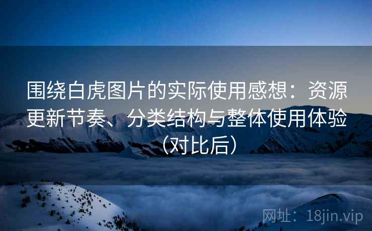 围绕白虎图片的实际使用感想：资源更新节奏、分类结构与整体使用体验（对比后）