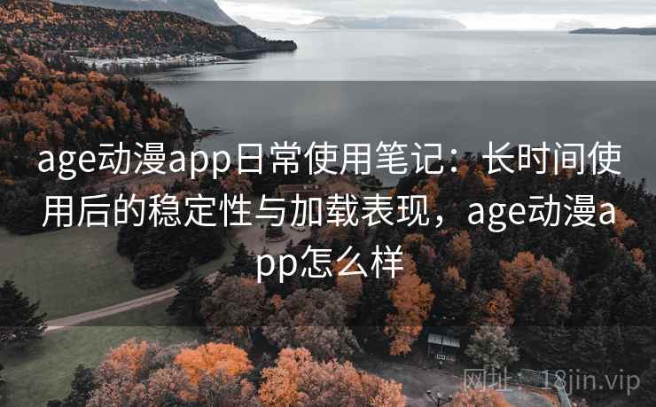 age动漫app日常使用笔记：长时间使用后的稳定性与加载表现，age动漫app怎么样